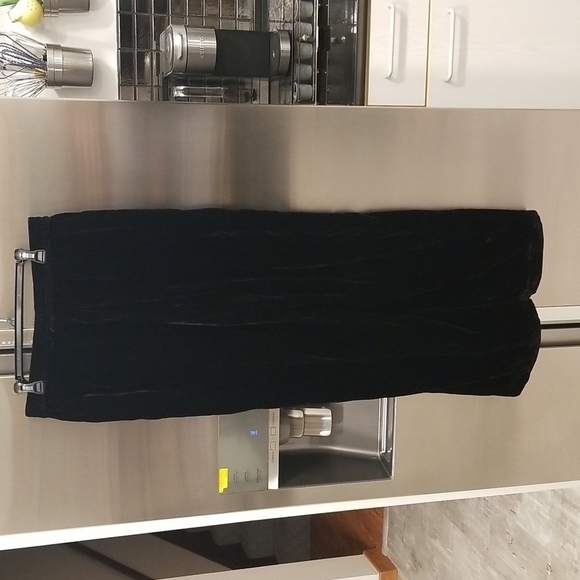 💕ELIE TAHARI💕 The Veronica Velvet Wide-Leg Pants ~ Noir Black Large L NWT - Picture 12 of 16